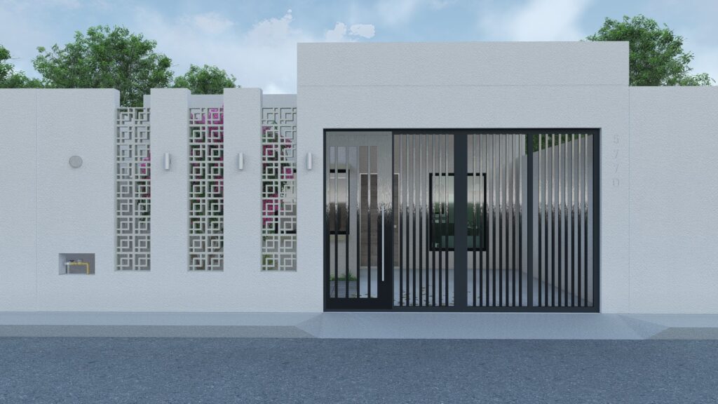 Servicios de Arquitectura:fachada exterior casa gc