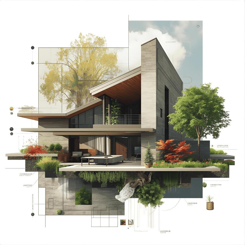 Arquitectura y Paisajismo imagen conceptual