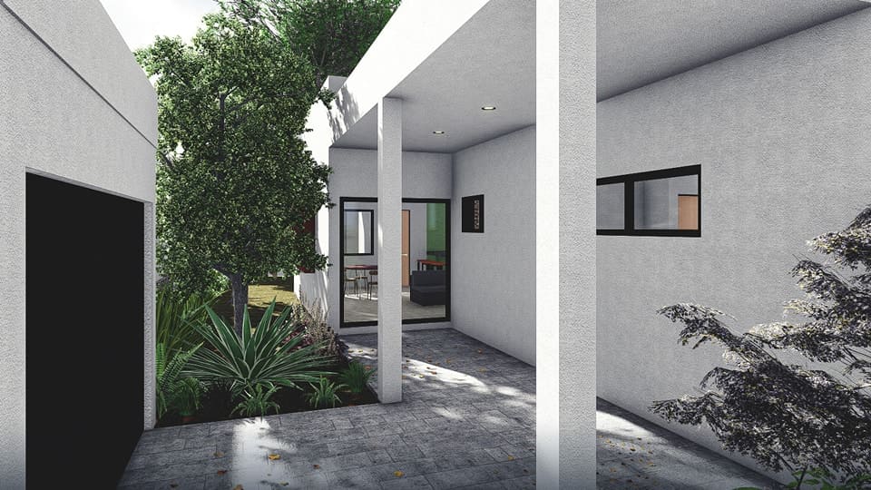 jardín de casa madero